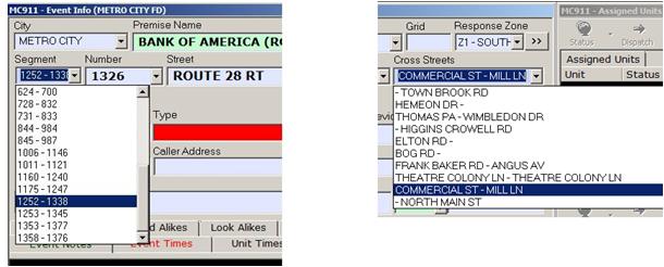 Setting the Location Using Road Address Range/Cross Streets Setting the Location Using Road Address Range/Cross Streets