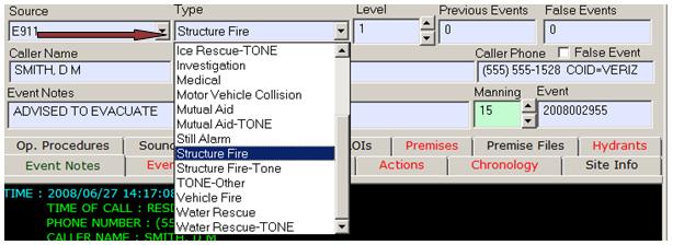 Selecting the Call Type Selecting the Call Type