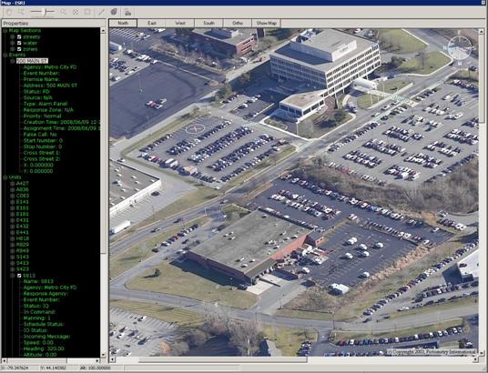 A View of the Map with Pictometry Enabled  A View of the Map with Pictometry Enabled