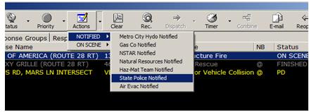 Using the Actions Button to Record an Event Action  Using the Actions Button to Record an Event Action